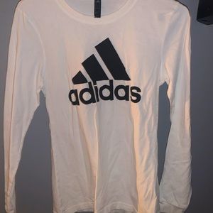 White Adidas Tee